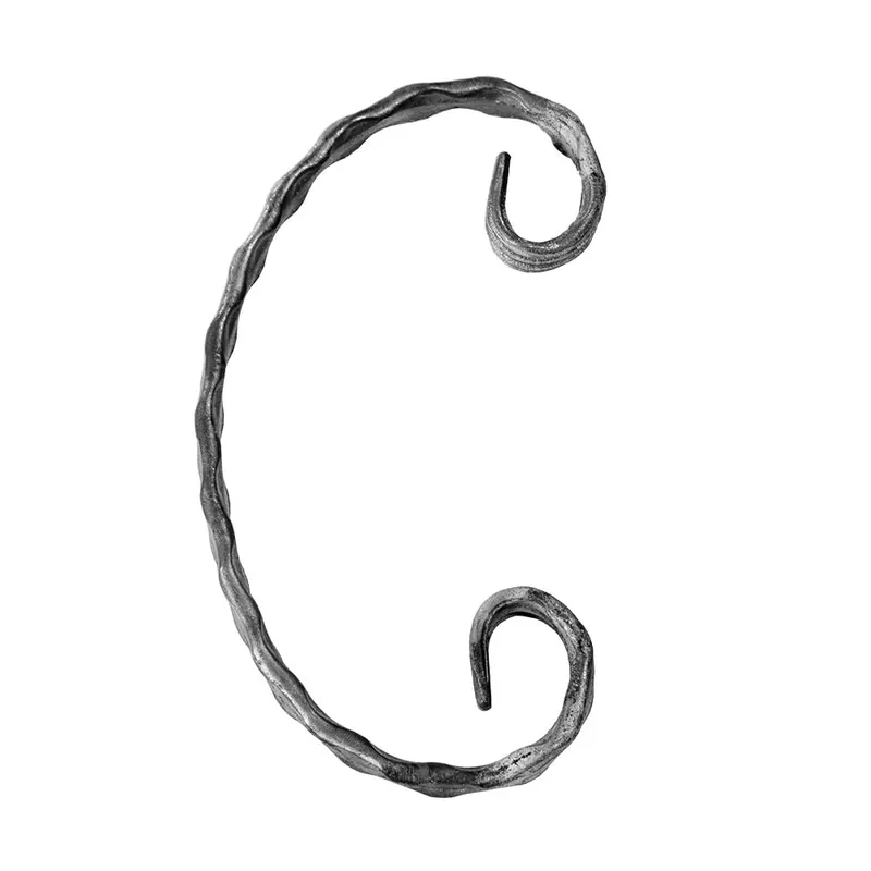 Livrare expres Element fier forjat, tip C, 12 X 6 mm, H 120 mm, L 70 mm