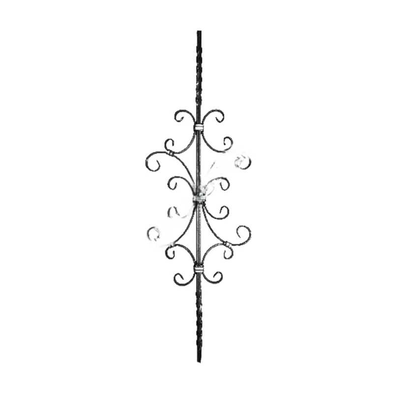 Panou fier forjat pentru balustrada, sectiune 12 x 12 mm, rasucit, H 900 mm, L 280 mm Reduceri