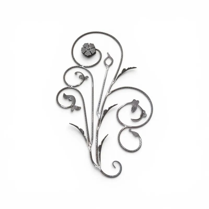 Ofertă limitată Panou fier forjat, sectiune 12 mm, Iedera 13101, H=1100mm, L=650mm