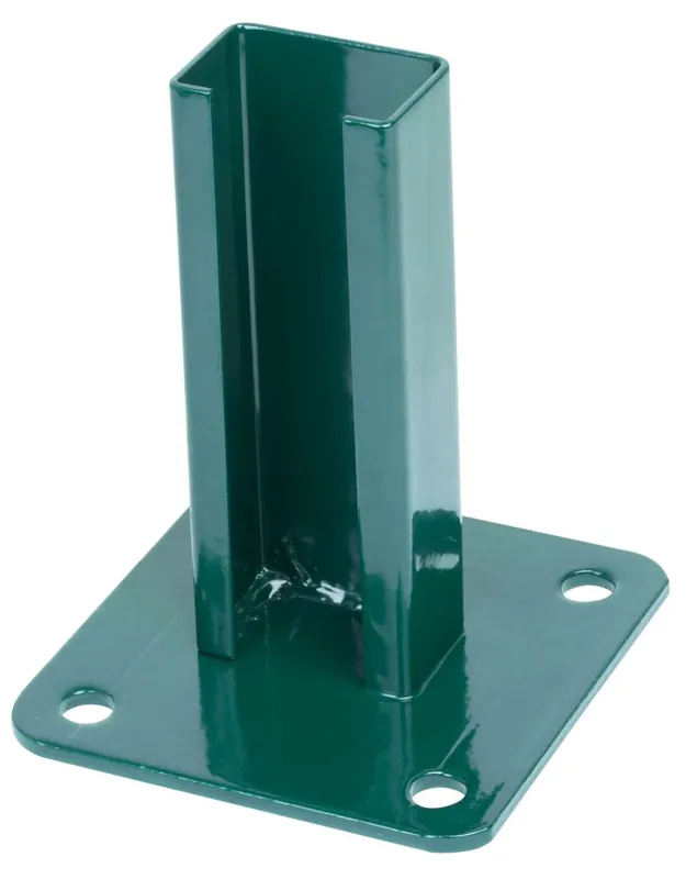 Suport stalp, 60 x 40 mm, verde RAL6005, post ancorare Ultima șansă