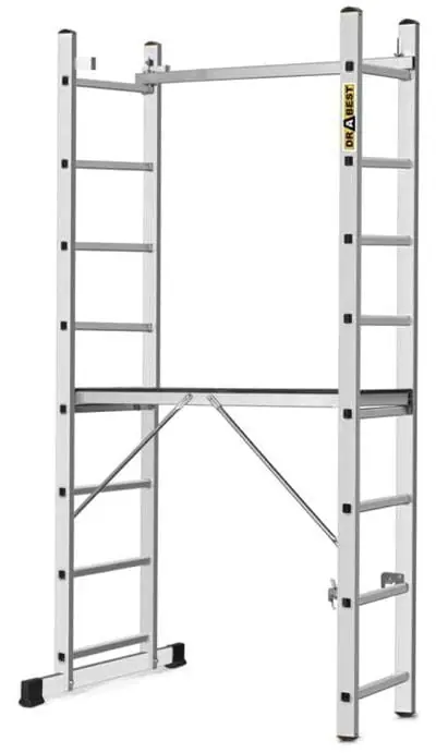 Noutate Schela cu platforma, 2 x 8 BASIC, 3 in 1, greutate maxima 150 kg, Strend Pro