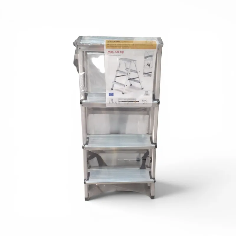Bestseller Scarǎ Dublă 2×4 Trepte Strend Pro DD Aluminiu, Platformă Antiderapantă, 125 kg
