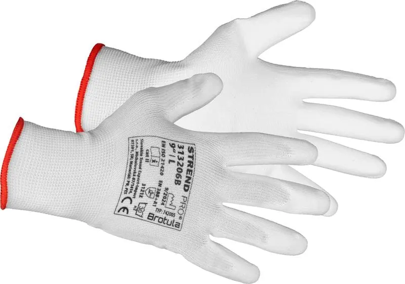 Manusi 09/L, gradina, albe ST Brotula Blister, Strend Pro Livrare expres