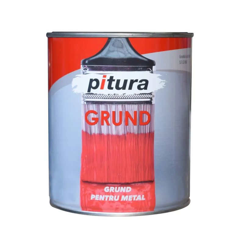 Noutate Grund pentru metal, rosu oxid, interior / exterior, 4 L, Pitura, Kober