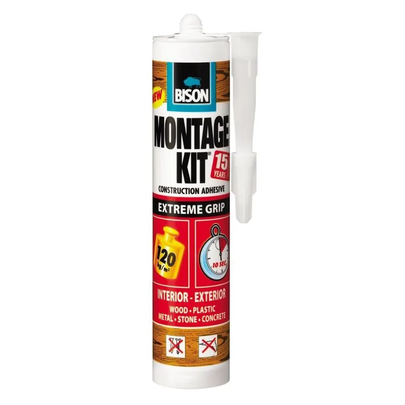 Adeziv, Montage kit, extreme grip, 370 g, Bison Popular