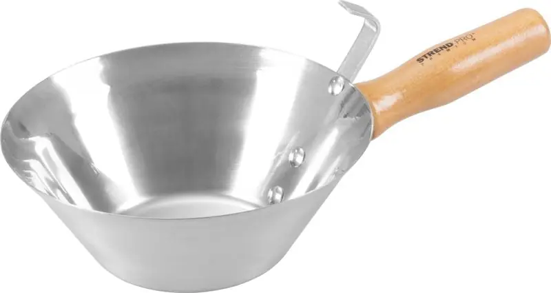 Plată sigură Cancioc inox, 180 mm, cu maner din lemn, Strend Pro
