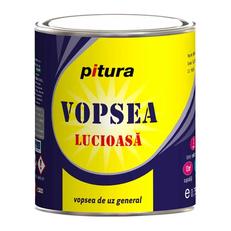 Ofertă limitată Vopsea alchidica, lucioasa, pentru lemn / metal, gri deschis, interior / exterior, 0.6 L, Pitura, Kober