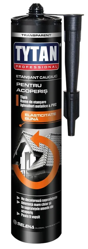 Reduceri Etansant cauciuc, transparent, pentru acoperis, 280 ml, Tytan