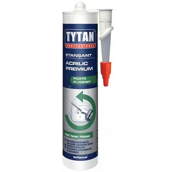 Silicon etansant acrilic, alb, 280 ml, Tytan Disponibil imediat