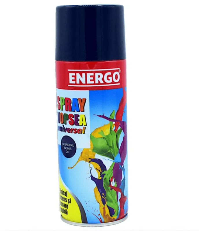 Retur gratuit Spray vopsea universal albastru inchis 28, 450 ml, Energo