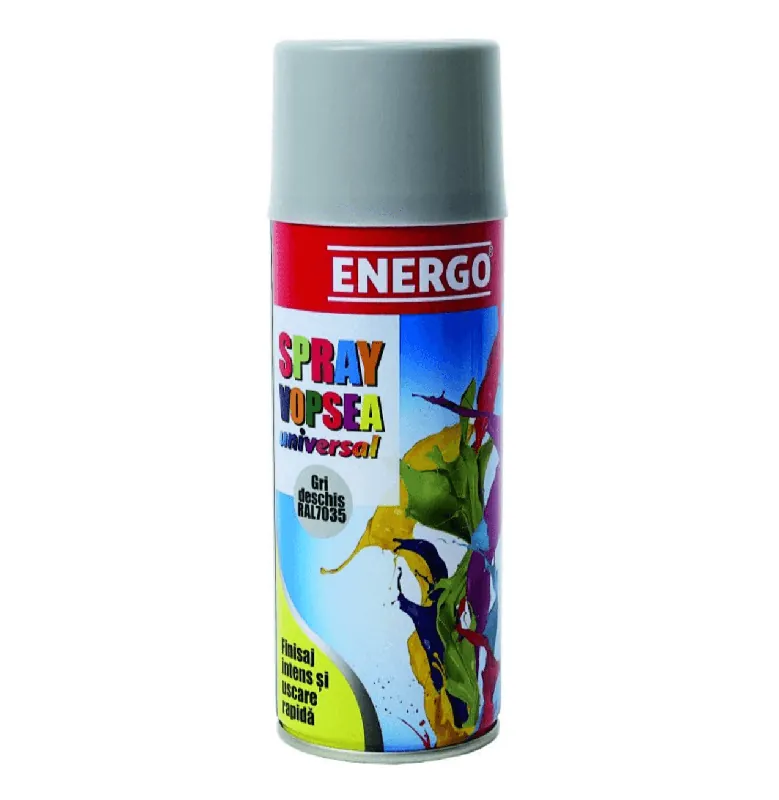 Cel mai bun preț Spray vopsea universal gri deschis RAL7035, 450 ml, Energo