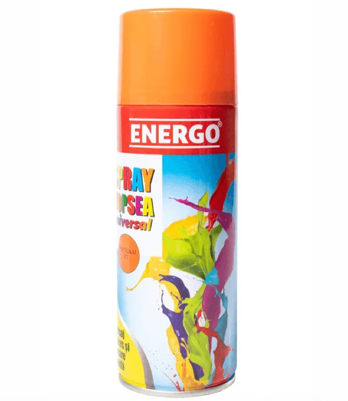 Spray vopsea universal portocaliu 672, 450 ml, Energo Cumpără acum