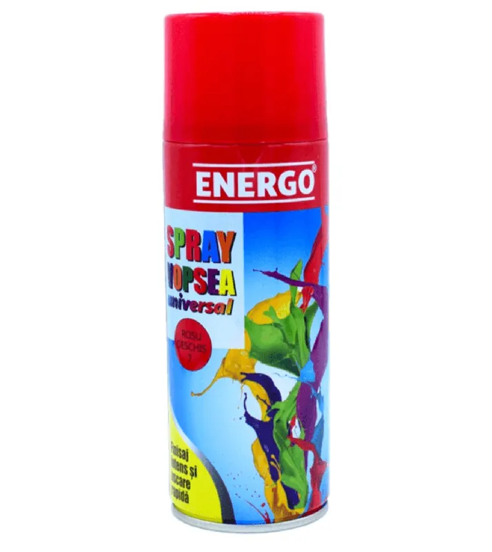 Preț mic Spray vopsea universal rosu deschis 7, 450 ml, Energo