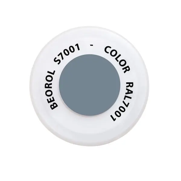 Spray gri Argento, RAL 7001, 400 ml, Beorol Doar azi