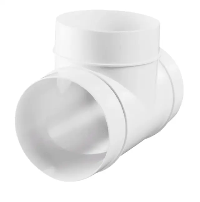 Preț mic Teu ventilatie, PVC, 90gr, diam 150mm, Vents