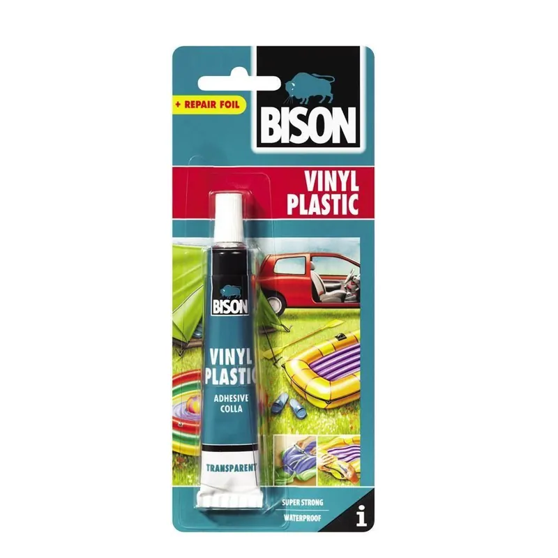 Adeziv, transparent, vinyl plastic, Bison Ieftin