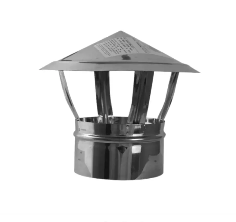 Noutate Capac terminal cos de fum, inox, 120 mm