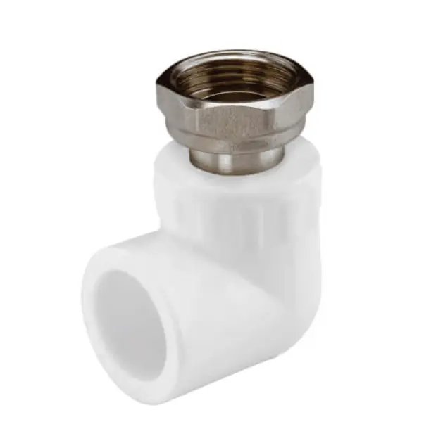 Noutate Cot PPRC, 20 mm x 1/2”, 90 grade, cu olandez filet interior