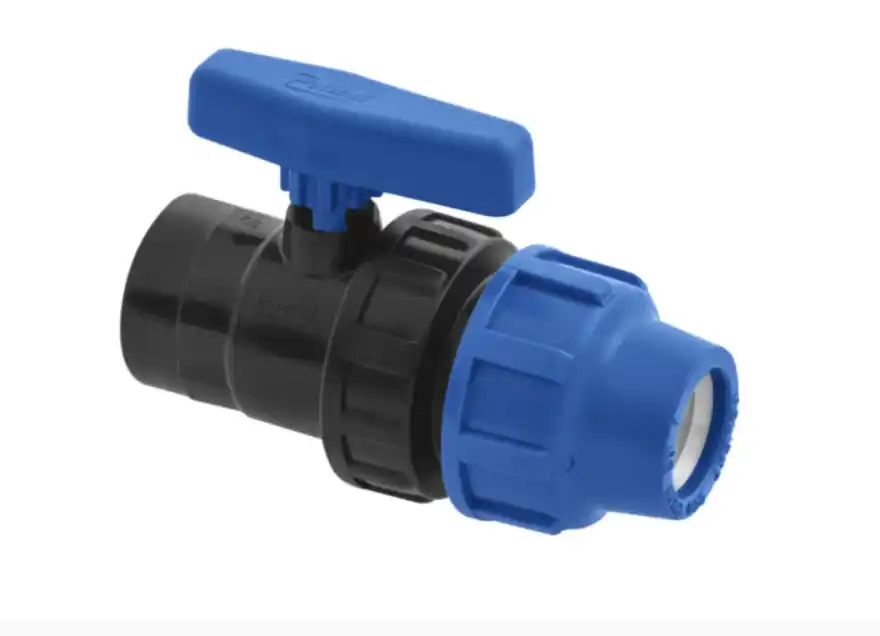 Robinet PEHD, 50 mm x 1”1/2, FI, PN10 Reducere