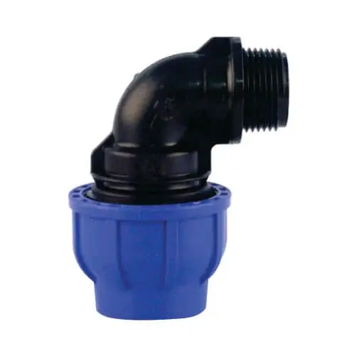 Comandă acum Cot compresiune PEHD, D 32 mm x 1” FE