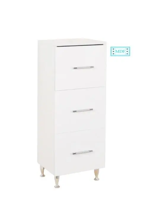 Reduceri Dulap baie, 3 sertaruri, alb, 40 x 31.5 x 100 cm, seria 012, BadenMob
