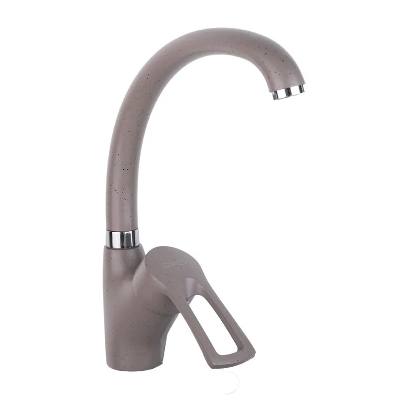 Popular Baterie bucatarie, tip lebada, granit gri, TC-5GR