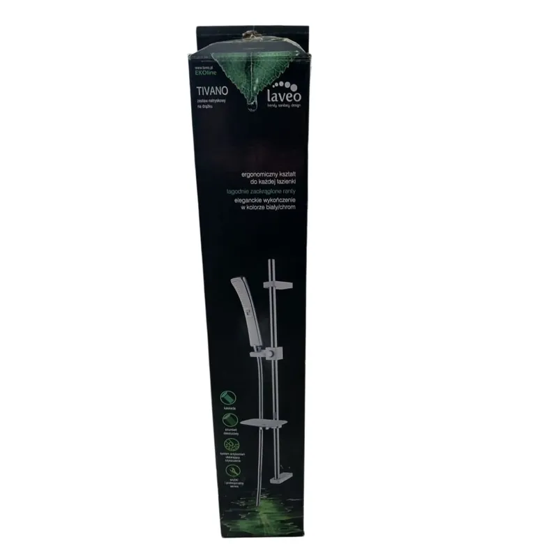 Discount Set duș EKOline TIVANO, 80 cm, para 2 funcții, finisaj alb/crom