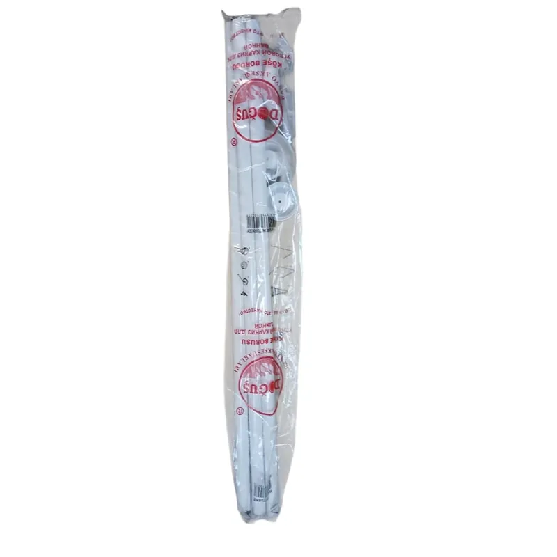 Bară de duș colțar modulară – 90×90 / 90×90×90 / 90×180 cm, albă, cu prindere în dibluri Popular