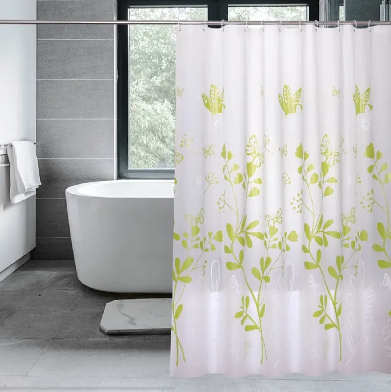 Perdea dus Ermetiq Butterflies ER-SCE007, 180×200 mm, PEVA impermeabil Reducere de preț
