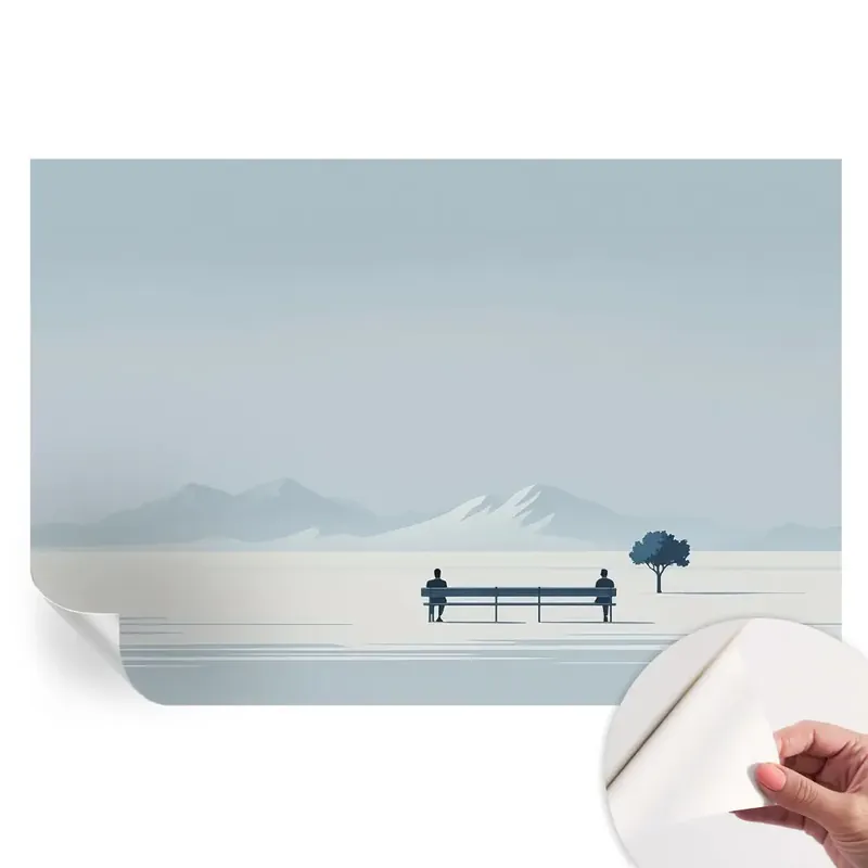 Chilipir Fototapet modern cu peisaj minimalist pentru sufragerie