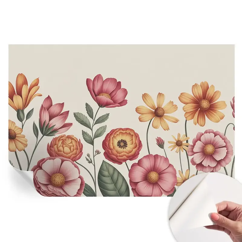 Cumpără online Tapet autoadeziv pentru camera de zi cu model floral