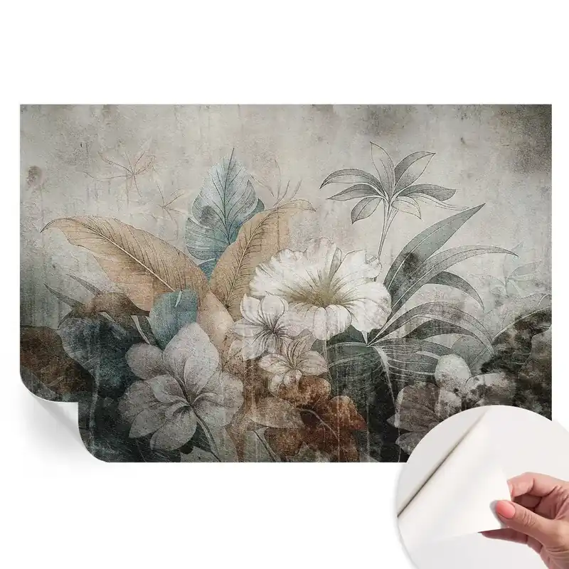 Fototapet modern pentru sufragerie Visul Florilor Popular