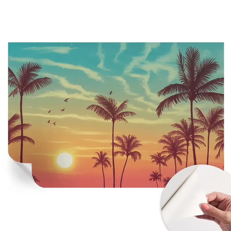 Ofertă de sezon Tapet autoadeziv pentru camera de zi Peisaj tropical