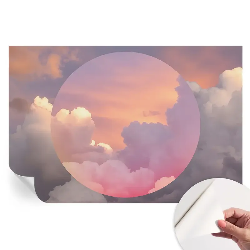 Tapet autoadeziv pentru camera de zi Nori eterici Disponibil imediat