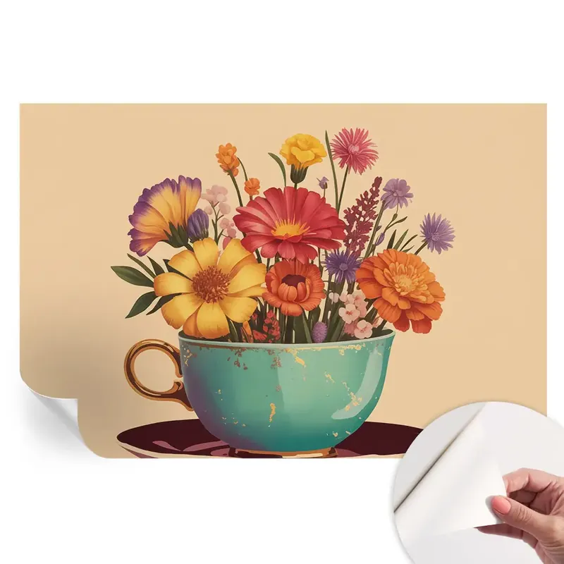 Cumpără online Tapet fotografic autoadeziv Un buchet colorat