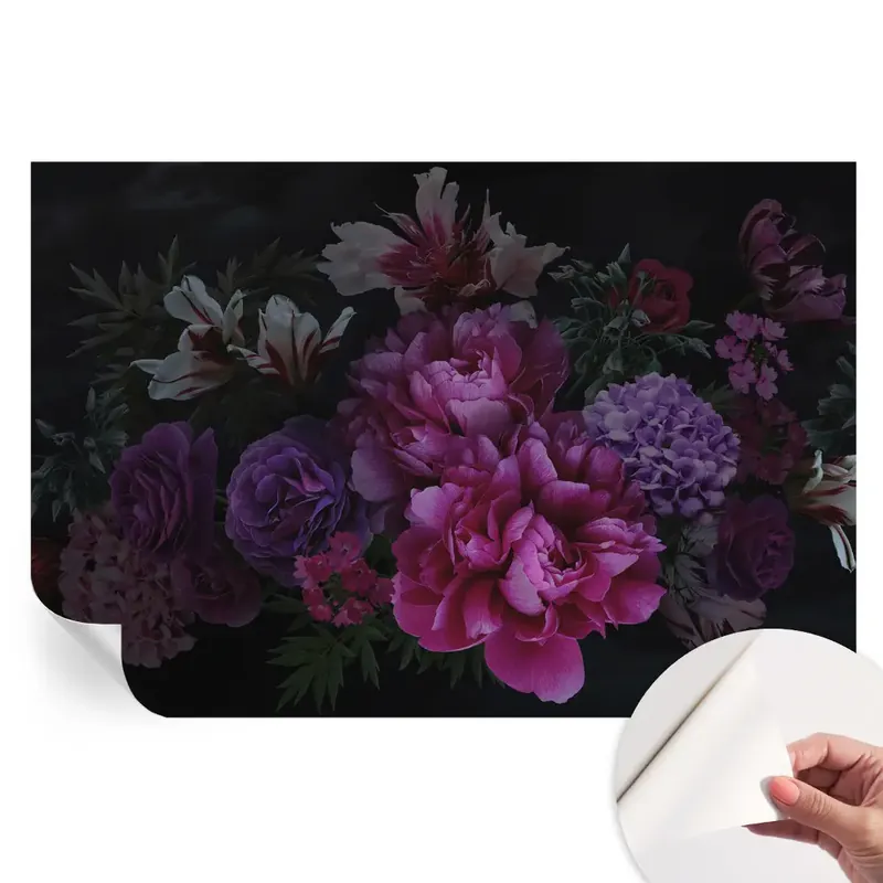 Reducere specială Fototapet autoadeziv Eleganță florală