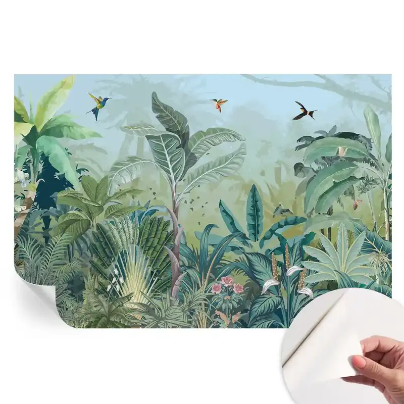 Fototapet modern pentru sufragerie cu model natură tropicală Super ofertă