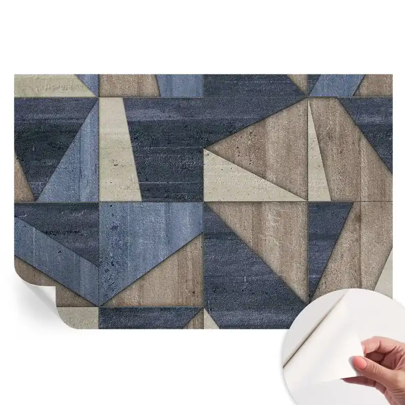 Fototapet modern pentru sufragerie cu modele geometrice Livrare rapidă