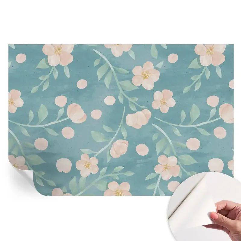 Vezi acum Tapet autoadeziv pentru camera de zi cu model floral Eleganță