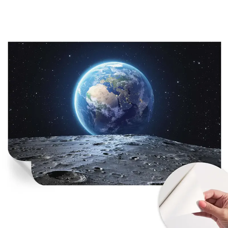 Calitate înaltă Fototapet modern pentru sufragerie Panoramă cosmică