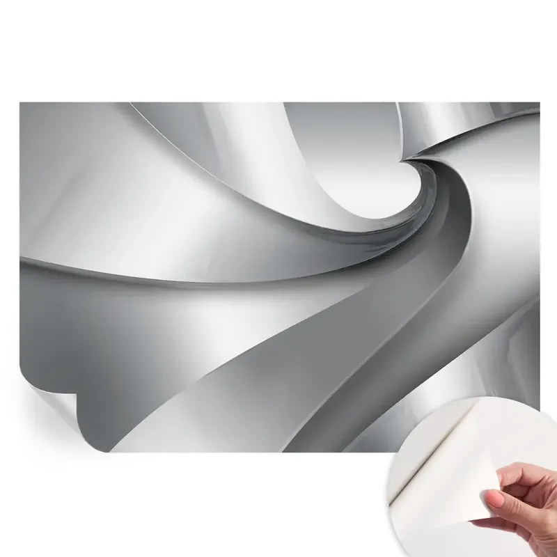 Calitate înaltă Fototapet autoadeziv pentru dormitor cu model de spirale geometrice