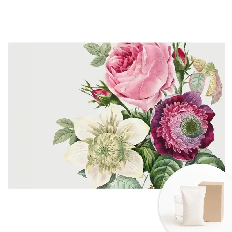 Tapet nețesut cu imprimeu floral în stil clasic Cel mai vândut