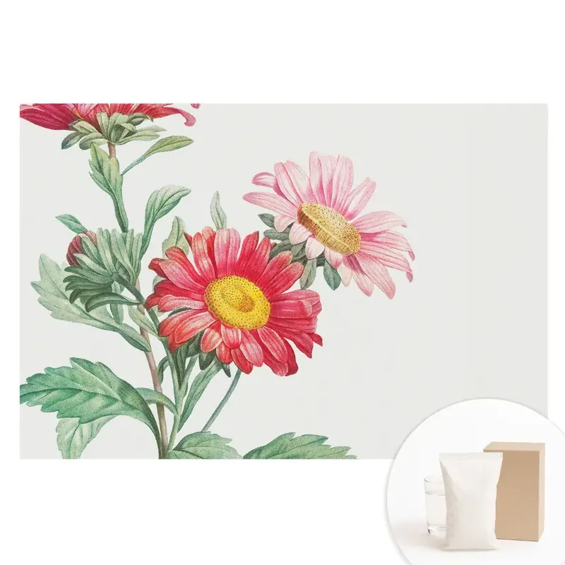 Preț redus Tapet foto pe material nețesut cu motive florale subtile în stil clasic