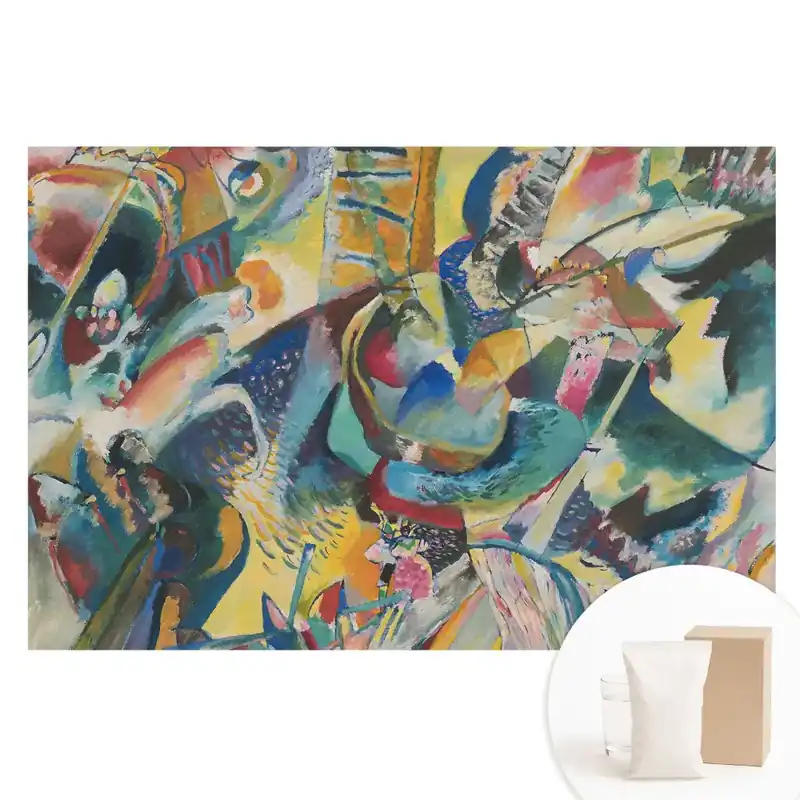 Ofertă Tapet foto de dimensiuni mari cu model abstract de culori haotice