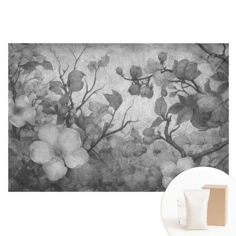 Tapet fotomural pe material nețesut cu design de florărie clasică elegantă Ieftin