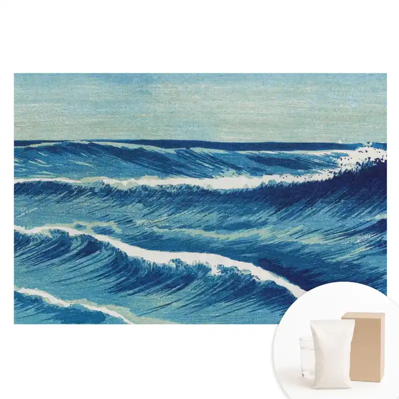 Tapet fotomural pe material nețesut cu design de valuri marine clasice Ofertă