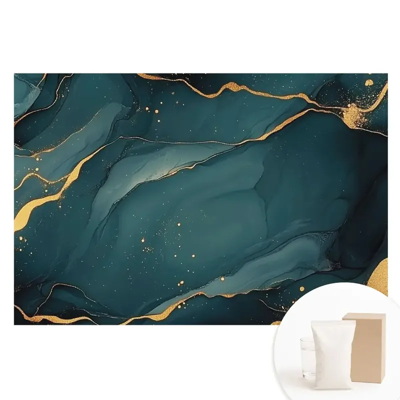 Expediere rapidă Fototapet din material nețesut cu model abstract elegant în nuanțe de albastru închis