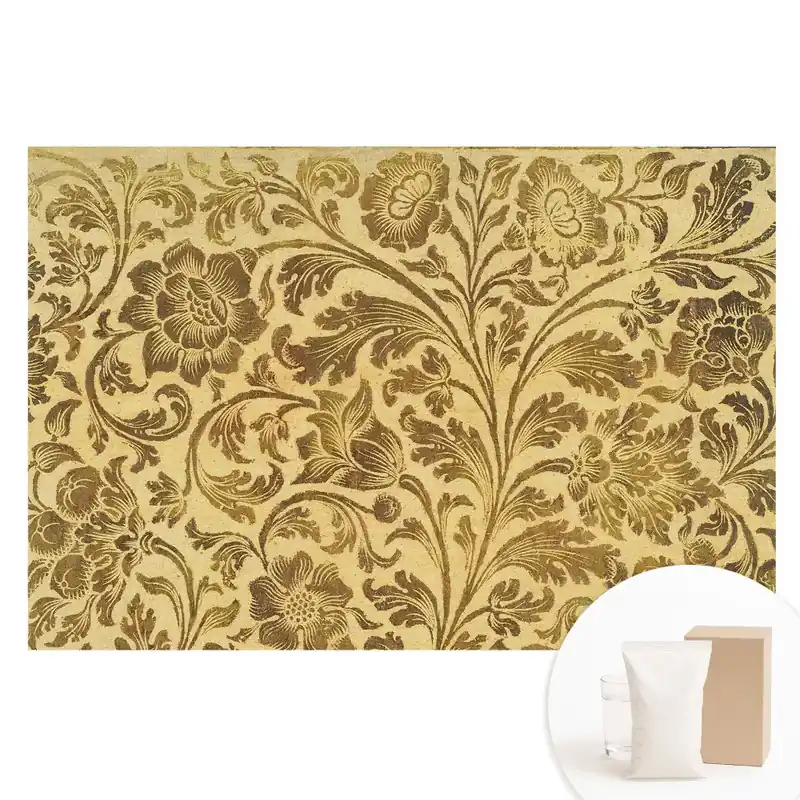 Fototapet din material nețesut cu imprimeu cu ornamente florale clasice Plată sigură
