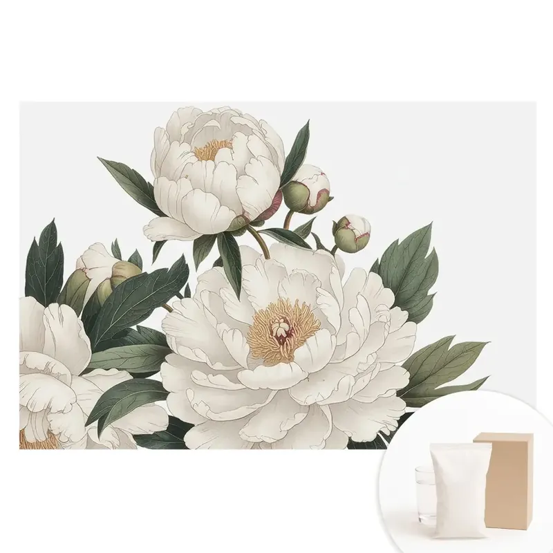 Tapet nețesut cu imprimeu floral în stil clasic Preț redus