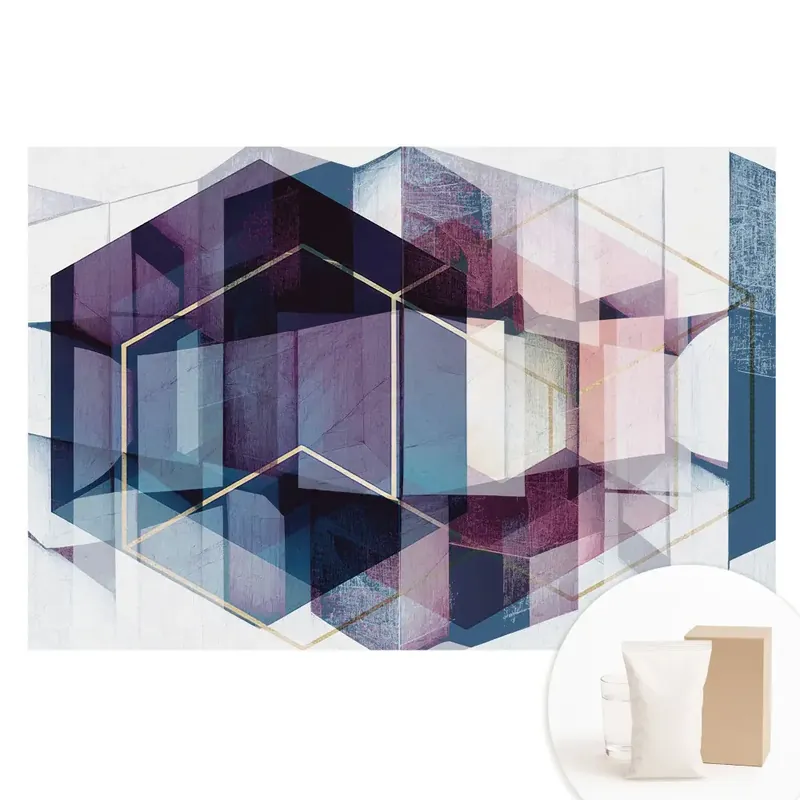 Cel mai vândut Fototapet din material nețesut cu model geometric abstract colorat